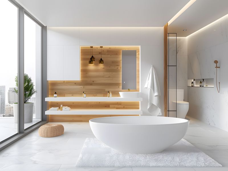 Modern Bathroom with Bathtub